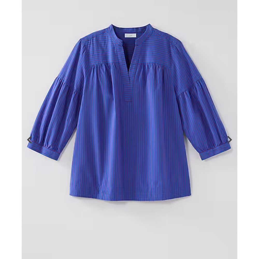 J. Jill Shirred Popover Sz Small LN - Picture 3 of 8